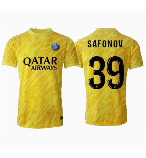 Köp Herr Paris Saint-Germain Målvakt Tredjetröja 2024/25 Matvei Safonov #39 Kortärmad Fotbollströjor