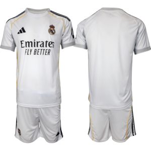Köp Herr Real Madrid Hemmatröja 2025/26 Fotbollsmatchställ (kortärmad tröja + shorts)