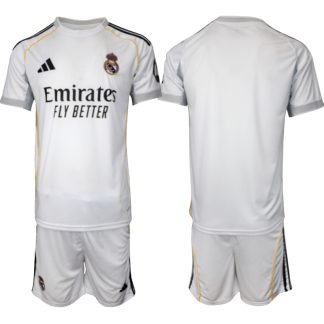 Köp Herr Real Madrid Hemmatröja 2025/26 Fotbollsmatchställ (kortärmad tröja + shorts)