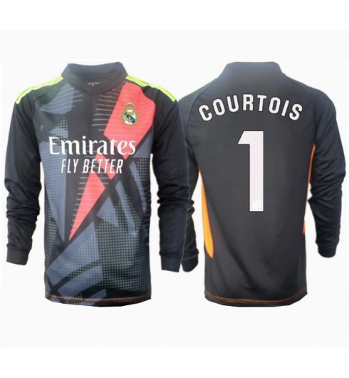 Köp Herr Real Madrid Målvakt Bortatröja 2024/25 Thibaut Courtois #1 Långärmad Fotbollströjor 1 Köp Herr Real Madrid Målvakt Bortatröja 2024/25 Thibaut Courtois #1 Långärmad Fotbollströjor
