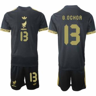 Köp Mexiko 2025 Gold Cup Fotbollströja Herr Guillermo Ochoa 13 Fotbollsklädset Kortärmad + Shorts