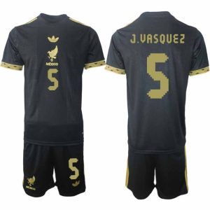 Köp Mexiko 2025 Gold Cup Fotbollströja Herr Johan Vasquez 5 Fotbollsklädset Kortärmad + Shorts