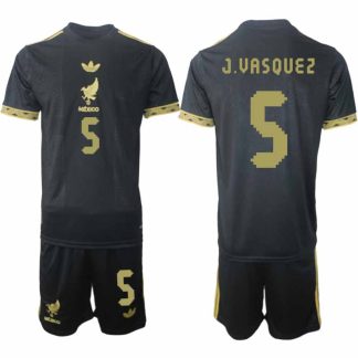 Köp Mexiko 2025 Gold Cup Fotbollströja Herr Johan Vasquez 5 Fotbollsklädset Kortärmad + Shorts