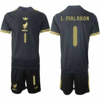 Köp Mexiko 2025 Gold Cup Fotbollströja Herr Luis Malagon 1 Fotbollsklädset Kortärmad + Shorts