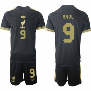 Köp Mexiko 2025 Gold Cup Fotbollströja Herr Raul Jimenez 9 Fotbollsklädset Kortärmad + Shorts