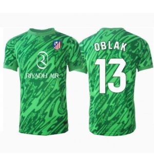 Köpa Fotbollströjor För Herr Atlético Madrid Målvakt Bortatröja 2024/25 Jan Oblak 13 Kortärmad Målvaktströja