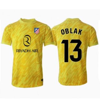 Köpa Fotbollströjor För Herr Atlético Madrid Målvakt Tredjetröja 2024/25 Jan Oblak 13 Kortärmad Målvaktströja