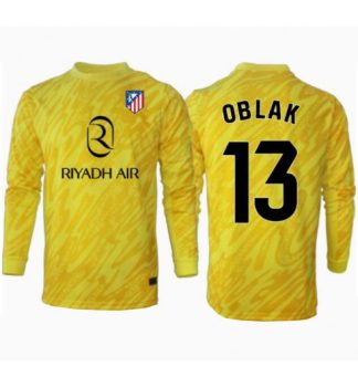 Köpa Fotbollströjor För Herr Atlético Madrid Målvakt Tredjetröja 2024/25 Jan Oblak 13 Långärmad Målvaktströja