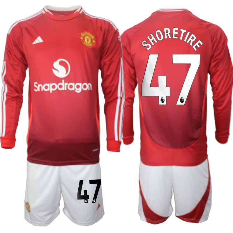 Köp Manchester United Herr Hemmatröja 2024/25 Shola Shoretire 47 Fotbollsställ Långärmad (+ Shorts) 1 Köp Manchester United Herr Hemmatröja 2024/25 Shola Shoretire 47 Fotbollsställ Långärmad (+ Shorts)