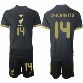 Mexiko 2025 Gold Cup Fotbollströja Herr Chicharito 14 Fotbollsklädset Kortärmad + Shorts