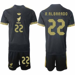 Köp Mexiko 2025 Gold Cup Fotbollströja Herr Roberto Alvarado 22 Fotbollsklädset Kortärmad + Shorts