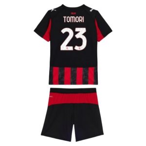 AC Milan Barn Hemmatröja 2025/26 Fikayo Tomori #23 Fotbollsställ med Shorts