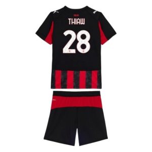 AC Milan Barn Hemmatröja 2025/26 Malick Thiaw #28 Fotbollsställ med Shorts