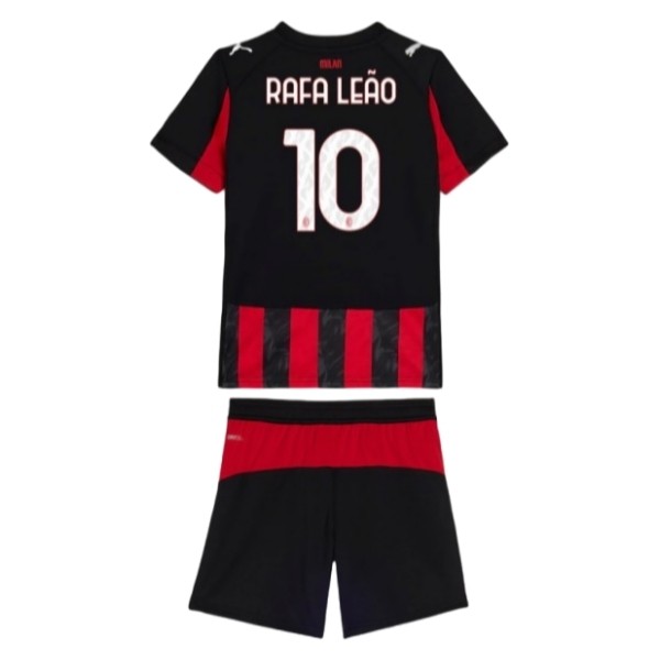 AC Milan Barn Hemmatröja 2025/26 Rafa Leão #10 Fotbollsställ med Shorts