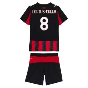 AC Milan Barn Hemmatröja 2025/26 Ruben Loftus-Cheek #8 Fotbollsställ med Shorts