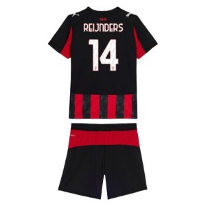 AC Milan Barn Hemmatröja 2025/26 Tijjani Reijnders #14 Fotbollsställ med Shorts