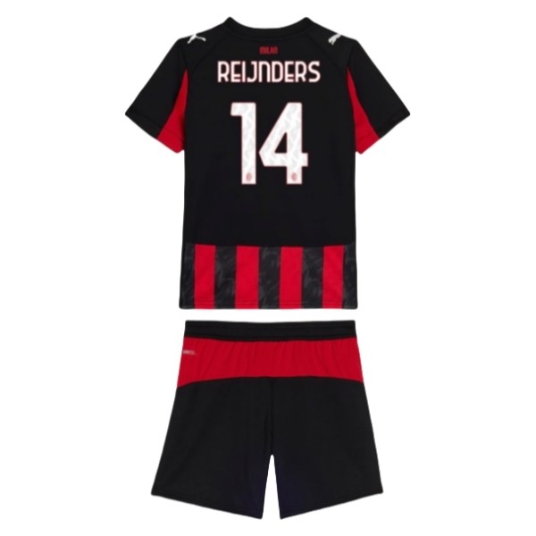 AC Milan Barn Hemmatröja 2025/26 Tijjani Reijnders #14 Fotbollsställ med Shorts 1 AC Milan Barn Hemmatröja 2025/26 Tijjani Reijnders #14 Fotbollsställ med Shorts