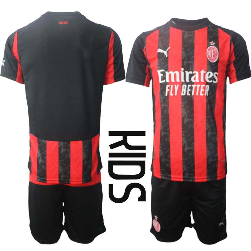 AC Milan Hemmaställ Barn 2025/26 – Kortärmad Fotbollströja + Shorts 1 AC Milan Hemmaställ Barn 2025/26 – Kortärmad Fotbollströja + Shorts