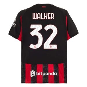 AC Milan Herr Hemmatröja 2025/26 Kyle Walker #32 Kortärmad Billig Fotbollströja