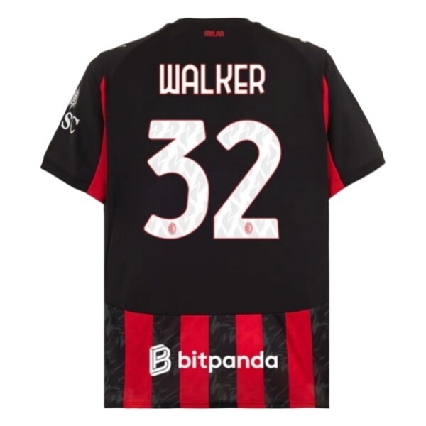 AC Milan Herr Hemmatröja 2025/26 Kyle Walker #32 Kortärmad Billig Fotbollströja