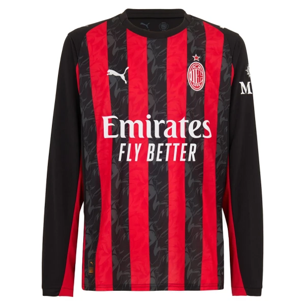 AC Milan Herr Hemmatröja 2025/26 Långärmad Billig Fotbollströja 1 AC Milan Herr Hemmatröja 2025/26 – Långärmad Fotbollströja