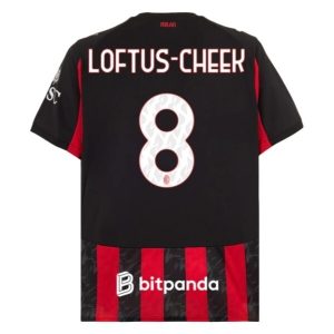 AC Milan Herr Hemmatröja 2025/26 Ruben Loftus-Cheek #8 Kortärmad Billig Fotbollströja