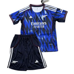 Arsenal Barn Bortatröja 2025/26 Kortärmad Fotbollsställ med Shorts