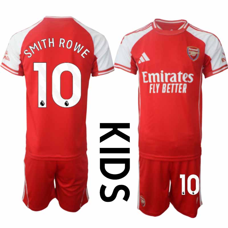 Arsenal Barn Hemmatröja 2025/26 Emile Smith Rowe 10 Kortärmad Fotbollsställ med Shorts 1 Arsenal Barn Hemmatröja 2025/26 Emile Smith Rowe 10 Kortärmad Fotbollsställ med Shorts
