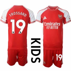 Arsenal Barn Hemmatröja 2025/26 Leandro Trossard 19 Kortärmad Fotbollsställ med Shorts