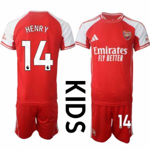 Arsenal Barn Hemmatröja 2025/26 Thierry Henry 14 Kortärmad Fotbollsställ med Shorts