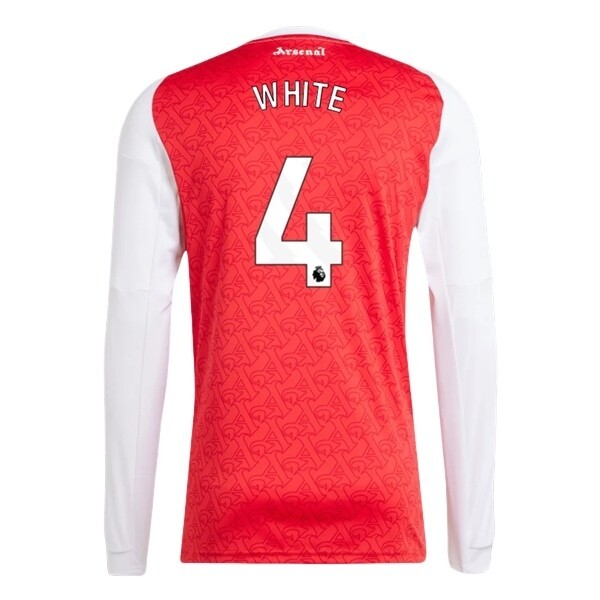 Arsenal Herr Hemmatröja 2025/26 Ben White #4 Långärmad Billig Fotbollströja