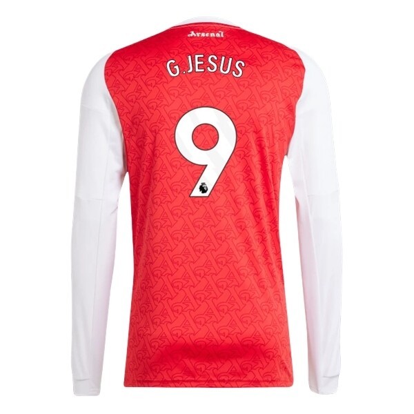 Arsenal Herr Hemmatröja 2025/26 Gabriel Jesus #9 Långärmad Billig Fotbollströja 1 Arsenal Herr Hemmatröja 2025/26 Gabriel Jesus #9 Långärmad Billig Fotbollströja