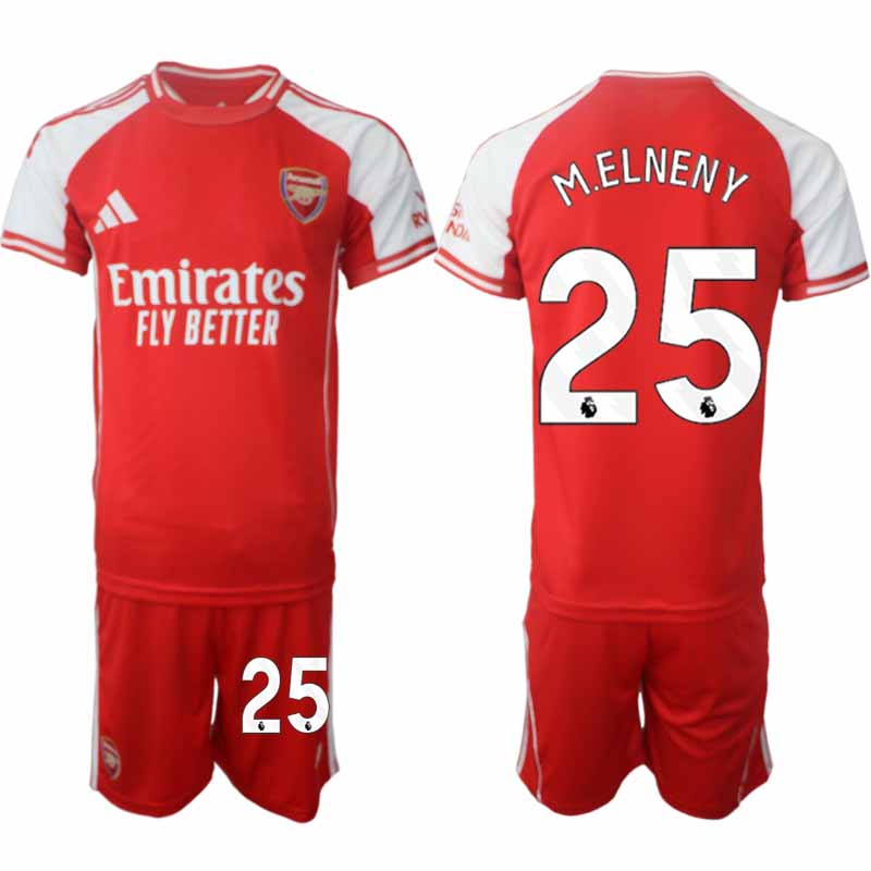 Arsenal Herr Hemmatröja 2025/26 Mohamed Elneny 25 Kortärmad Fotbollsställ med Shorts Arsenal Herr Hemmatröja 2025/26 Mohamed Elneny 25 Kortärmad Fotbollsställ med Shorts