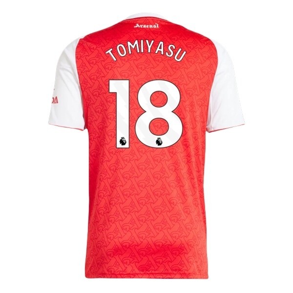 Arsenal Herr Hemmatröja 2025/26 Takehiro Tomiyasu #18 Kortärmad Billig Fotbollströja 1 Arsenal Herr Hemmatröja 2025/26 Takehiro Tomiyasu #18 Kortärmad Billig Fotbollströja
