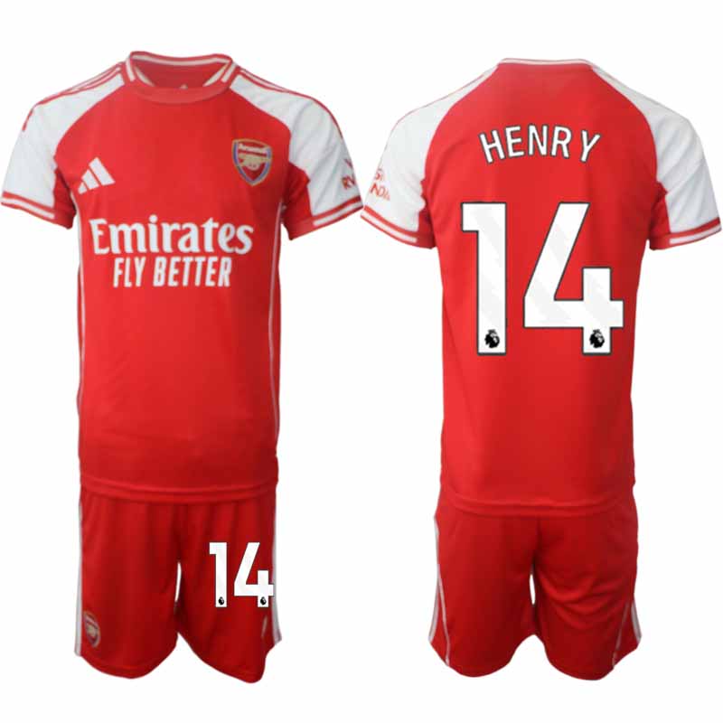 Arsenal Herr Hemmatröja 2025/26 Thierry Henry 14 Kortärmad Fotbollsställ med Shorts