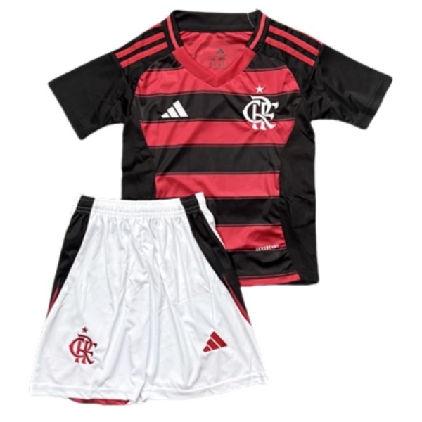 CR Flamengo Barn Hemmatröja 2025/26 Kortärmad Fotbollsställ med Shorts CR Flamengo Barn Hemmatröja 2025/26 Kortärmad Fotbollsställ med Shorts
