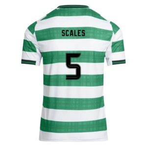 Celtic FC Herr Hemmatröja 2025/26 Liam Scales #5 Kortärmad Billig Fotbollströja