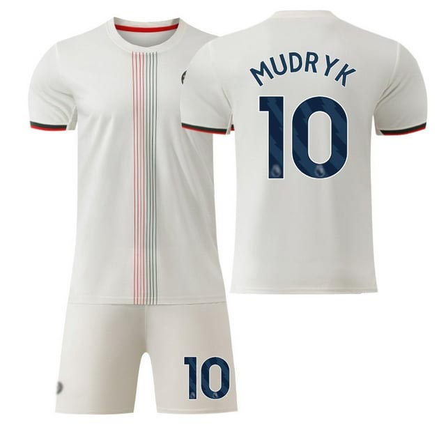 Chelsea Barn Bortatröja 2025/26 Mykhailo Mudryk #10 Fotbollsställ med Shorts
