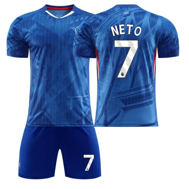 Chelsea Barn Hemmatröja 2025/26 Pedro Neto #7 Fotbollsställ med Shorts 1 Chelsea Barn Hemmatröja 2025/26 Pedro Neto #7 Fotbollsställ med Shorts