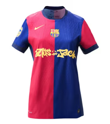 FC Barcelona 2024/25 Travis Scott Kortärmad Hemmatröja för Dam – Begränsad Upplaga 1 FC Barcelona 2024/25 Travis Scott Kortärmad Hemmatröja för Dam – Begränsad Upplaga