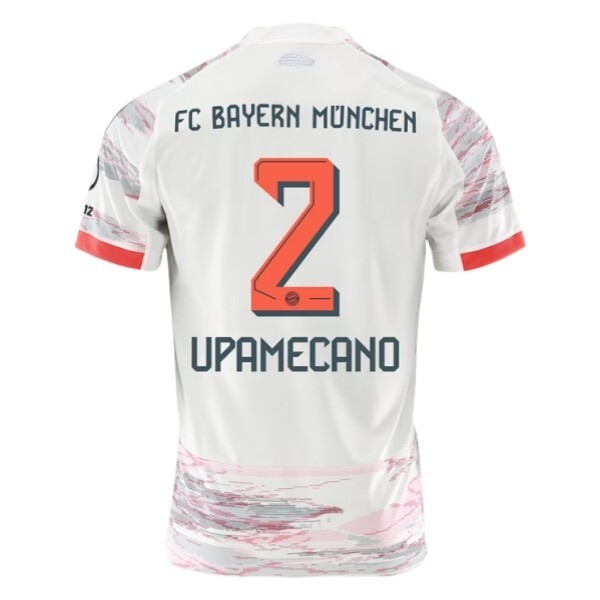 FC Bayern München Herr Bortatröja 2025/26 Dayot Upamecano #2 Kortärmad Billig Fotbollströja 1 FC Bayern München Herr Bortatröja 2025/26 Dayot Upamecano #2 Kortärmad Billig Fotbollströja