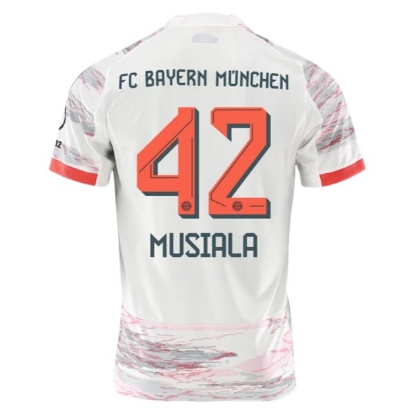 FC Bayern München Herr Bortatröja 2025/26 Jamal Musiala #42 Kortärmad Billig Fotbollströja 1 FC Bayern München Herr Bortatröja 2025/26 Jamal Musiala #42 Kortärmad Billig Fotbollströja