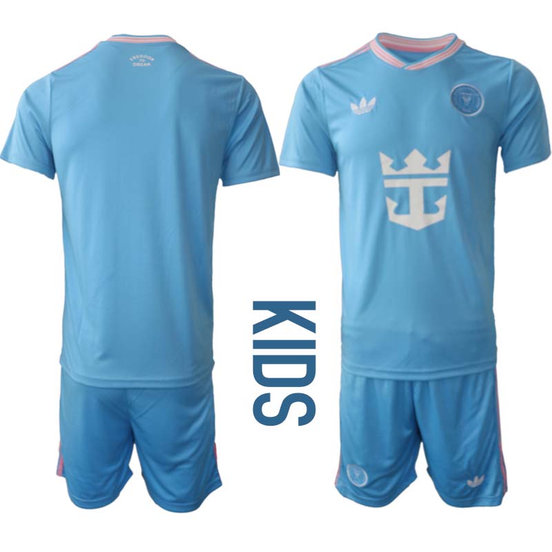 Inter Miami CF Tredjeställ Barn 2025/26 – Kortärmad Fotbollströja + Shorts 1 Inter Miami CF Tredjeställ Barn 2025/26 – Kortärmad Fotbollströja + Shorts