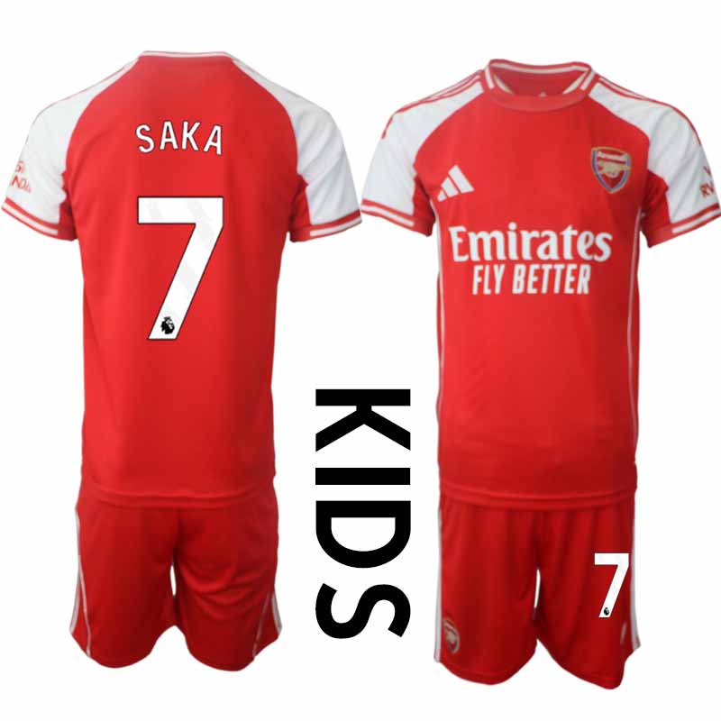 Köp Arsenal Barn Hemmatröja 2025/26 Bukayo Saka 7 Fotbollsställ Kortärmad (+ Korta byxor) 1 Arsenal Barn Hemmatröja 2025/26 Bukayo Saka 7 Fotbollsställ Kortärmad (+ Korta byxor)