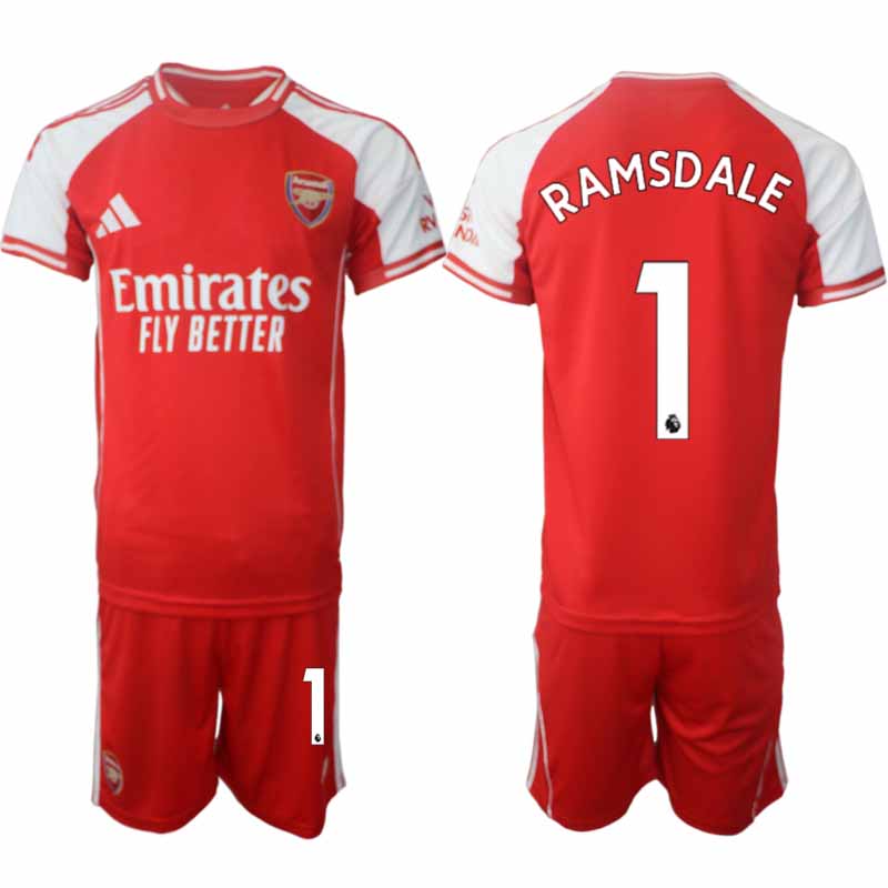 Köp Arsenal Herr Hemmatröja 2025/26 Aaron Ramsdale 1 Fotbollsställ Kortärmad (+ Korta byxor) 1 Köp Arsenal Herr Hemmatröja 2025/26 Aaron Ramsdale 1 Fotbollsställ Kortärmad (+ Korta byxor)