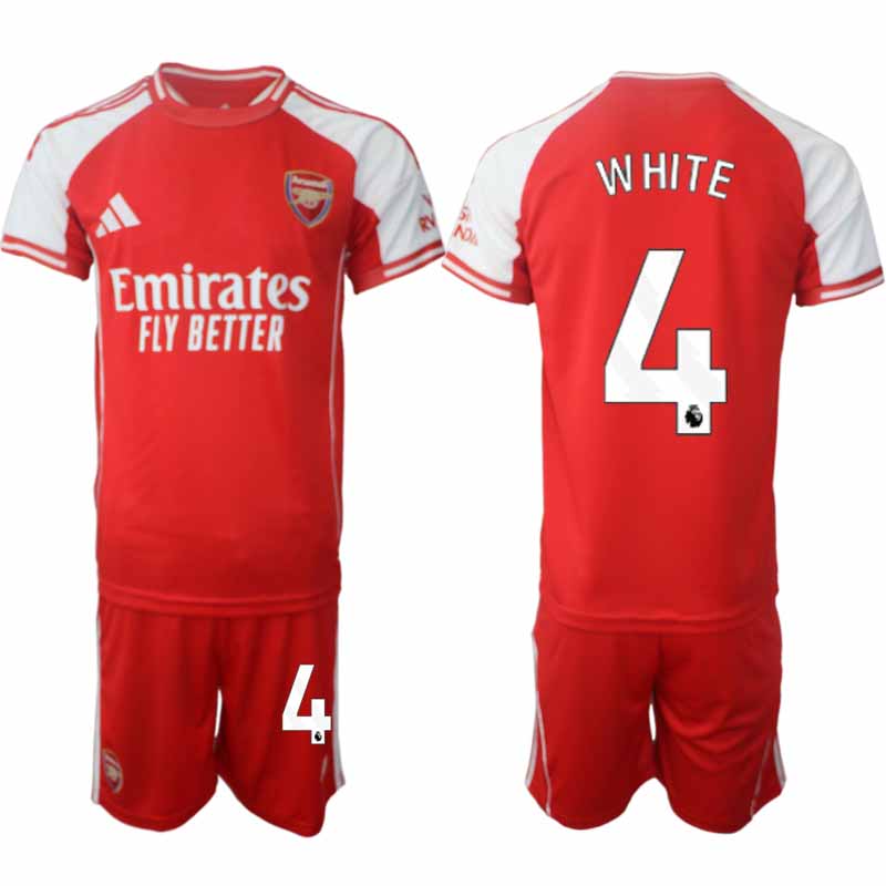 Köp Arsenal Herr Hemmatröja 2025/26 Ben White 4 Fotbollsställ Kortärmad (+ Korta byxor) 1 Köp Arsenal Herr Hemmatröja 2025/26 Ben White 4 Fotbollsställ Kortärmad (+ Korta byxor)
