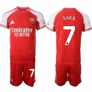 Köp Arsenal Herr Hemmatröja 2025/26 Bukayo Saka 7 Fotbollsställ Kortärmad (+ Korta byxor)