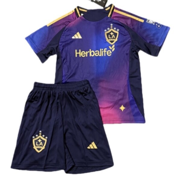 LA Galaxy Barn Bortatröja 2025/26 Fotbollsställ med Shorts