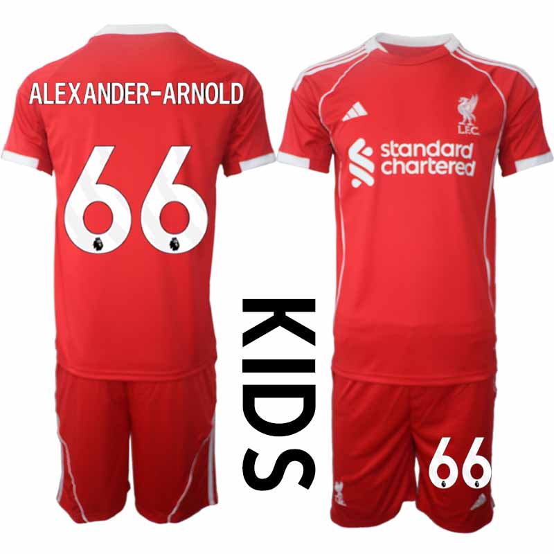 Köp Liverpool Barn Hemmatröja 2025/26 Alexander-Arnold 66 Fotbollsställ Kortärmad (+ Korta byxor) 1 Köp Liverpool Barn Hemmatröja 2025/26 Alexander-Arnold 66 Fotbollsställ Kortärmad (+ Korta byxor)