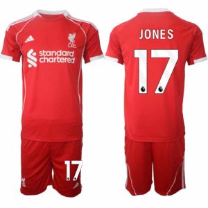 Köp Liverpool Herr Hemmatröja 2025/26 Curtis Jones 17 Fotbollsställ Kortärmad (+ Korta byxor)